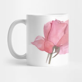 Pink Rose, watercolor painting Mug